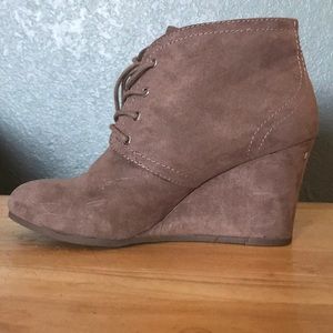 Taupe booties